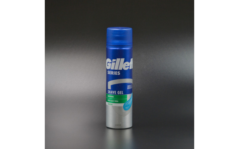 Гель для гоління "Gillette" / With aloe vera / 200мл