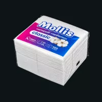 Салфетка Mollis / 24*24 см / 1-слойная / белая / 100 шт Салфетка Mollis / 24*24 см / 1-слойная / белая / 100 шт