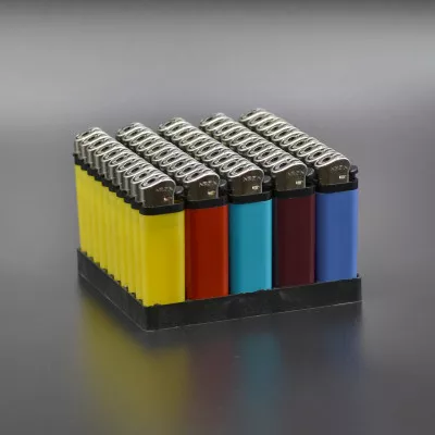 Запальничка NEON / 2А SOLID / з кремнієм / кольорова / 50 шт Запальничка NEON / 2А SOLID / з кремнієм / кольорова / 50 шт