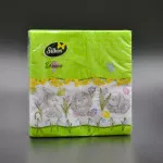 Пасхальная салфетка Silken / 33*33 см / 3-слойная / Пасхальные кролики / 18 шт