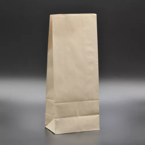 Пакет бумажный Ф / 130*310*80 мм / коричневый / 100 шт