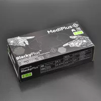 Рукавички нітрилові MediPlus BlackyPlus / чорні / без пудри / не стерильні / розмір-S / 100 шт Рукавички нітрилові MediPlus BlackyPlus / чорні / без пудри / не стерильні / розмір-S / 100 шт