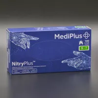 Перчатки нитриловые MediPlus NitryPlus / фиолетовые / без пудры / не стерильные / размер-S / 100 шт
