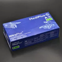 Перчатки нитриловые MediPlus NitryPlus / фиолетовые / без пудры / не стерильные / размер-S / 100 шт