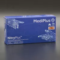 Перчатки нитриловые MediPlus NitryPlus / фиолетовые / без пудры / не стерильные / размер-XL / 100 шт