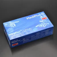 Перчатки нитриловые MediPlus NitryPlus Light / синие / без пудры / не стерильные / размер-L / 100 шт Перчатки нитриловые MediPlus NitryPlus Light / синие / без пудры / не стерильные / размер-L / 100 шт
