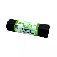 Пакети для сміття НІ.КА / чорні / 240 л / 10 шт