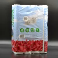 Туалетний папір Lucky pack / 2-шаровий / білий / 15 м / 48 шт
