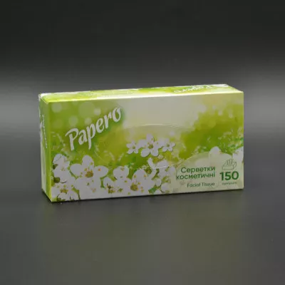 Салфетки в коробке Papero NF011 / 2-слойные / 19*20 см / зеленая упаковка / 150 шт Салфетки в коробке Papero NF011 / 2-слойные / 19*20 см / зеленая упаковка / 150 шт