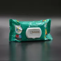 Серветки вологі Babybella / з клапаном / дитячі, зелена упаковка / 120 шт