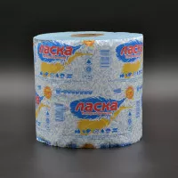 Рушник паперовий Ласка / синій / 150 м / 2 шт