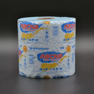 Полотенце бумажное Ласка / синий / 150 м / 2 шт