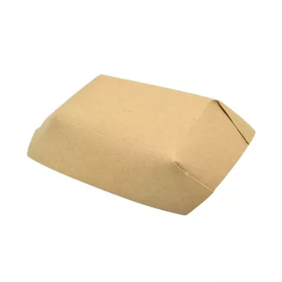 Лоток бумажный/не ламинированный / 130*170*40 мм / крафт / 100 шт
