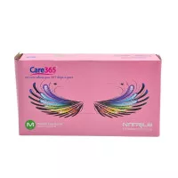 Перчатки нитриловые CARE365 / розовые / без пудры / не стерильные / размер-M / 50 пар Перчатки нитриловые CARE365 / розовые / без пудры / не стерильные / размер-M / 50 пар