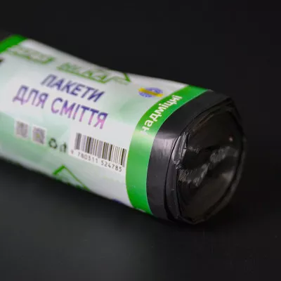 Пакети для сміття НІ.КА / чорні / 20 мкм / 35 л / 15 шт Пакети для сміття НІ.КА / чорні / 20 мкм / 35 л / 15 шт