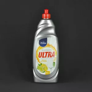 Засіб для миття посуду Deluxe / Лимон та лайм / 850 мл Засіб для миття посуду Deluxe / Лимон та лайм / 850 мл