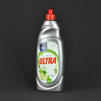 Засіб для миття посуду Deluxe / Яблоко та м'ята / 850 мл Засіб для миття посуду Deluxe / Яблоко та м'ята / 850 мл