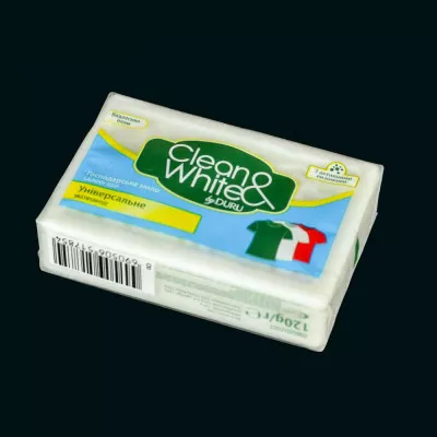 Мило господарське DURU Clean&White / Універсальне / 4*120 г Мило господарське DURU Clean&White / Універсальне / 4*120 г