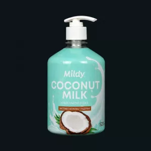 Мило рідке Mildy / з дозатором / Coconut / 520 мл Мило рідке Mildy / з дозатором / Coconut / 520 мл