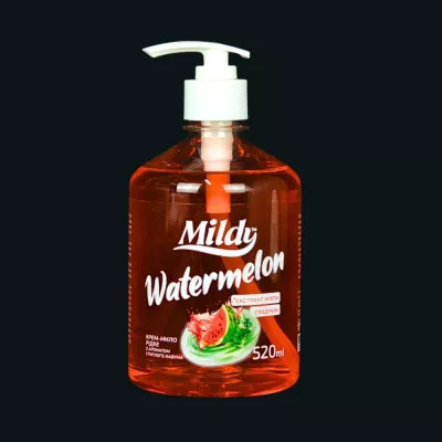 Мило рідке Mildy / з дозатором / Waterlemon / 520 мл Мило рідке Mildy / з дозатором / Waterlemon / 520 мл