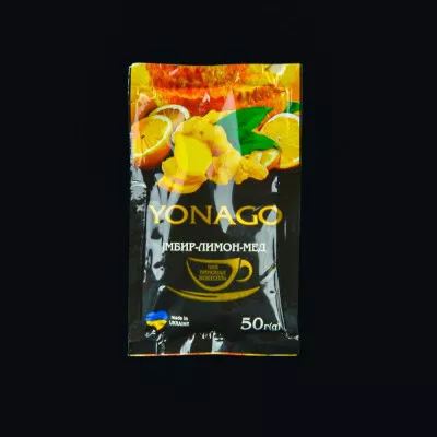 Фруктово ягідний чай YONAGO / Імбир-Лимон-Мед / 50 г Фруктово ягідний чай YONAGO / Імбир-Лимон-Мед / 50 г