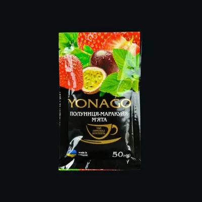 Фруктово ягідний чай YONAGO / Полуниця-Маракуйя-М'ята / 50 г Фруктово ягідний чай YONAGO / Полуниця-Маракуйя-М'ята / 50 г