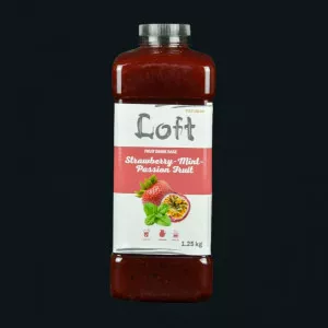 Фруктова база для напоїв Loft / Полуниця-Маракуйя-М'ята / 1250 г