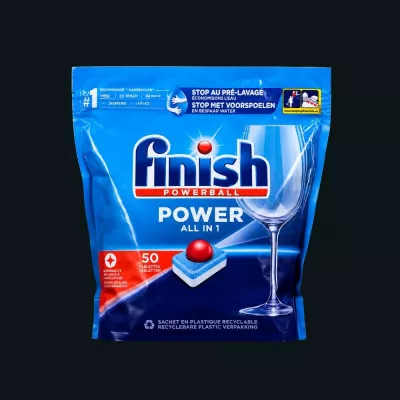 Таблетки для посудомоечной машины Finish POWER / 50 шт
