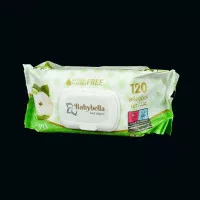Серветки вологі Babybella / з клапаном / Яблуко / 120 шт
