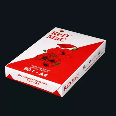 Папір А4 ReD MaC / 80 г/м2 / 500 л Папір А4 ReD MaC / 80 г/м2 / 500 л
