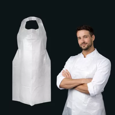 Фартук одноразовый LDPE / белый / 76*130 см / 51 мкм / 25 шт Фартук одноразовый LDPE / белый / 76*130 см / 51 мкм / 25 шт