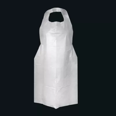 Фартух одноразовий LDPE / білий / 76*130 см / 51 мкм / 25 шт Фартух одноразовий LDPE / білий / 76*130 см / 51 мкм / 25 шт