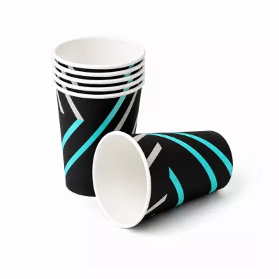 Стакан паперовий Е / 340 мл / чорний, Just Drink IT / №80 ST / 50 шт Стакан паперовий Е / 340 мл / чорний, Just Drink IT / №80 ST / 50 шт