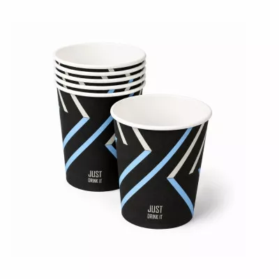 Стакан паперовий Е / 185 мл / Чорний, Just Drink IT / №80ST / 50 шт Стакан паперовий Е / 185 мл / Чорний, Just Drink IT / №80ST / 50 шт