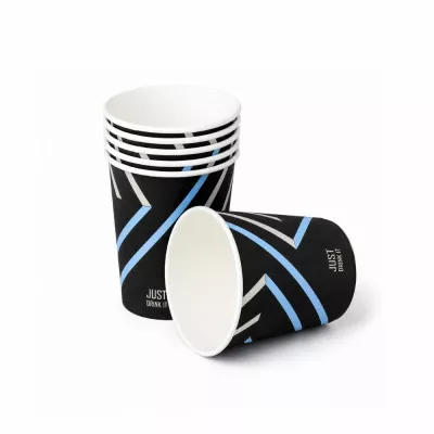 Стакан паперовий Е / 185 мл / Чорний, Just Drink IT / №80ST / 50 шт Стакан паперовий Е / 185 мл / Чорний, Just Drink IT / №80ST / 50 шт