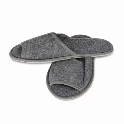 Тапочки одноразовые Самба Р2 / черные, черная подошва, открытые / 1 пара