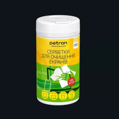 Серветка для очищення екранів Patron F3-027 100 шт Серветка для очищення екранів Patron F3-027 100 шт