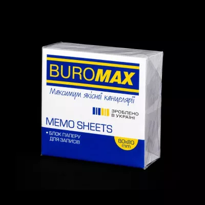 Блок бумаги для записей BUROMAX BM.2201 / Белый / 80*80*30 мм Блок бумаги для записей BUROMAX BM.2201 / Белый / 80*80*30 мм