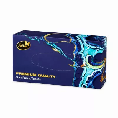 Серветки в коробці Silken PREMIUM / 3-шарові / 70 шт Серветки в коробці Silken PREMIUM / 3-шарові / 70 шт