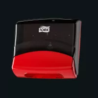 Диспенсер пластиковий Tork 654008 / чорно-червоний