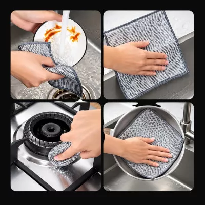 Скребок салфетка Clean Pro / 20*20 см / 1 шт